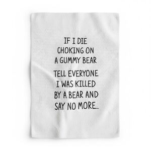 Funny White Kitchen Towel